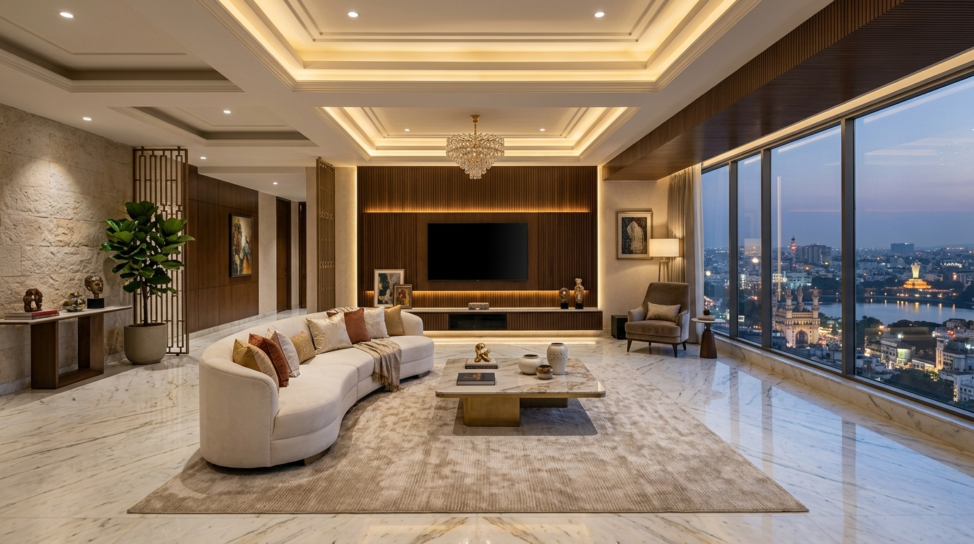 Luxury Penthouse Living Room